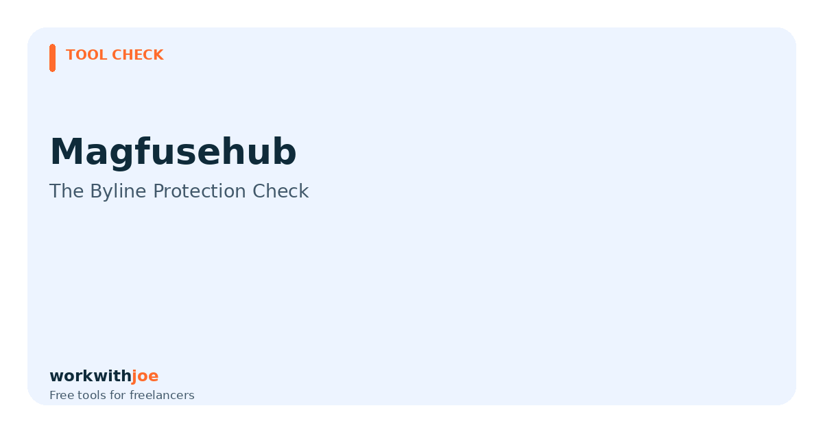 Magfusehub com Check: Should Writers Publish There?